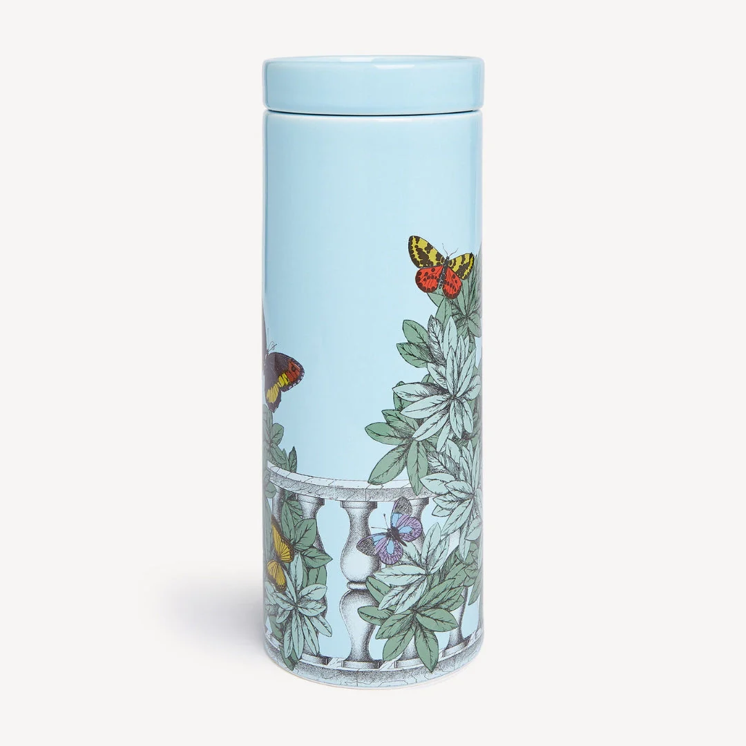 Farfalle e Balaustra — Giardino Segreto 'NEL MENTRE' Tall Candle - Image 2