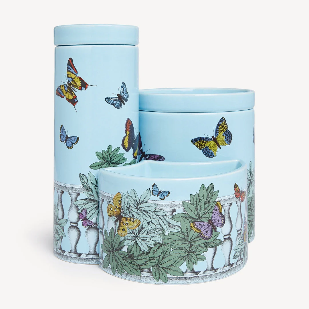 Farfalle e Balaustra — Giardino Segreto 'NEL MENTRE' Triptych - Image 2